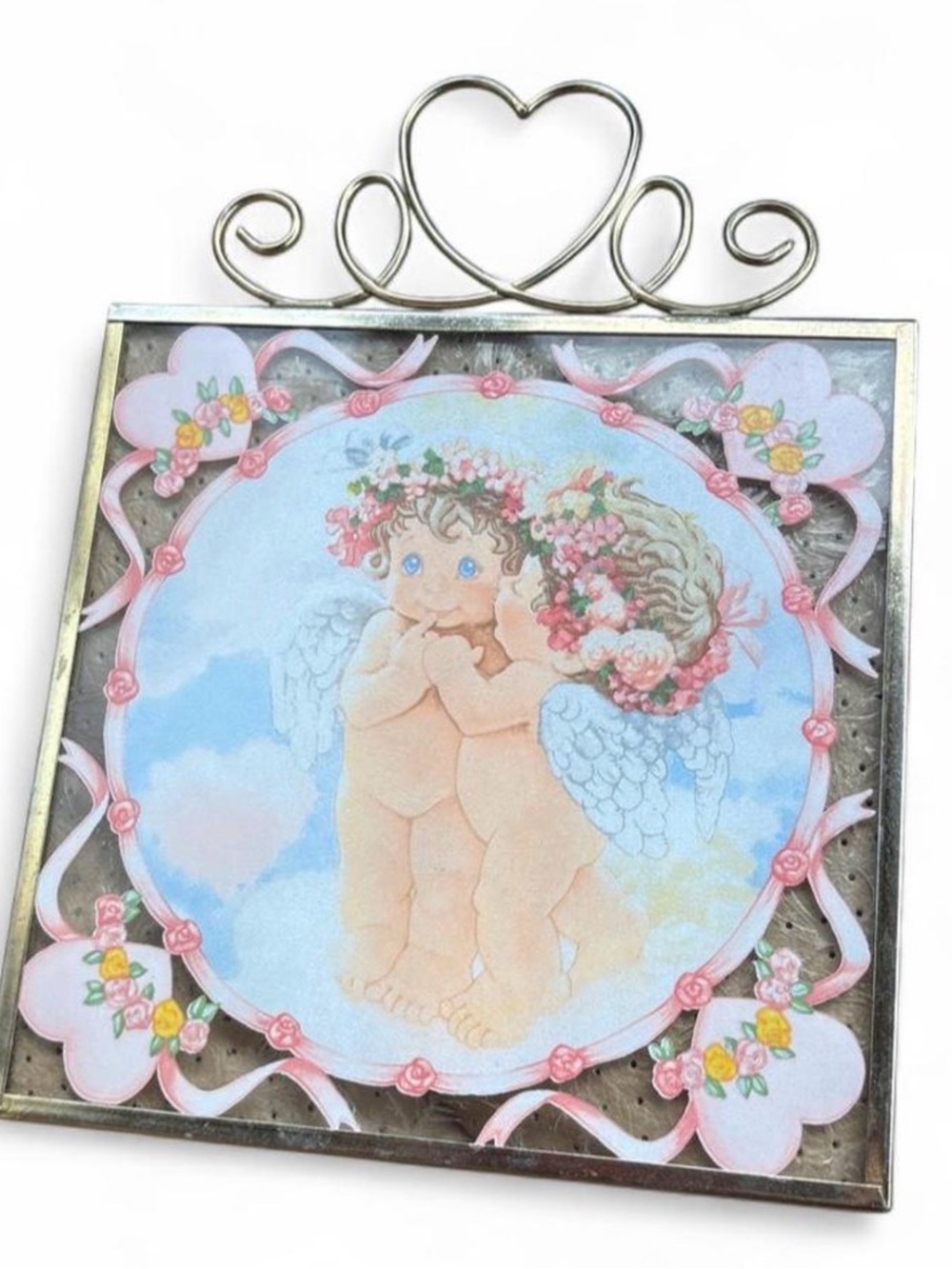 Vintage 1996 Dreamsicles
"Sweethearts" Glass Suncatcher Hamilton Collection